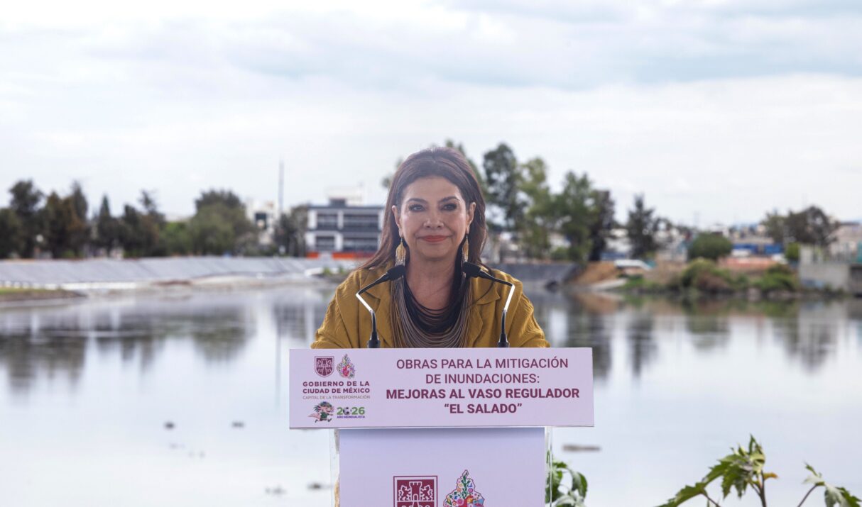 Clara Brugada fortalece la infraestructura hidráulica de Iztapalapa con la modernización del Vaso Regulador El Salado