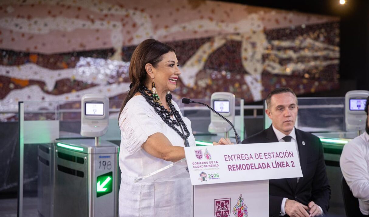 Entrega Clara Brugada renovación de estaciones de la Línea 2 del Metro; se destinaron 2 mil 200 mdp para su modernización con obras que permanecerán para la población